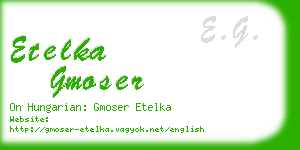 etelka gmoser business card